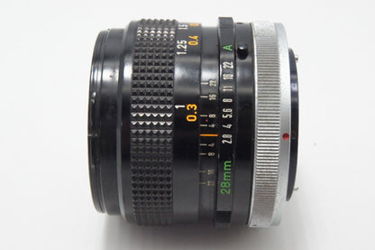 Canon キヤノン FD 28mm F2.8 S.C. FDマウント MF 単焦点レンズ 260624bl