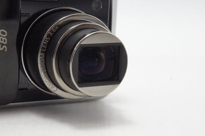 Canon キヤノン PowerShot S80 コンパクトデジタルカメラ ブラック 元箱付 260624p