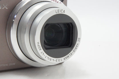 良品 Panasonic パナソニック LUMIX DMC-TZ5 コンパクトデジタルカメラ ブラウン 元箱付 260624ah