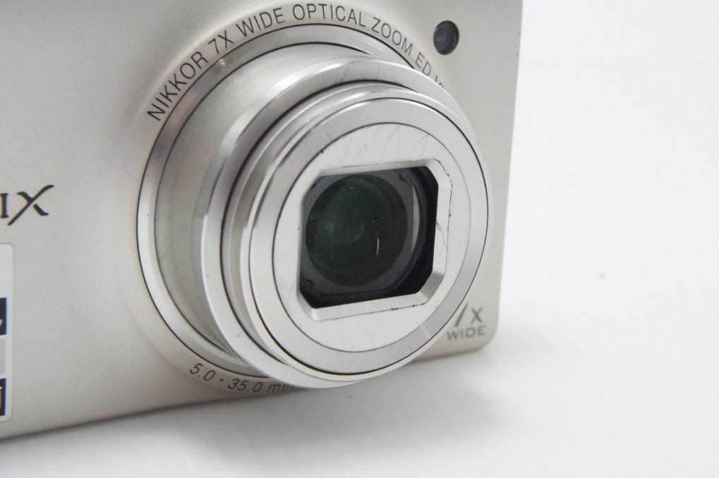 訳あり品 Nikon ニコン COOLPIX S6000 コンパクトデジタルカメラ シャンパンシルバー 260624m