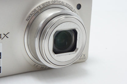 訳あり品 Nikon ニコン COOLPIX S6000 コンパクトデジタルカメラ シャンパンシルバー 260624m
