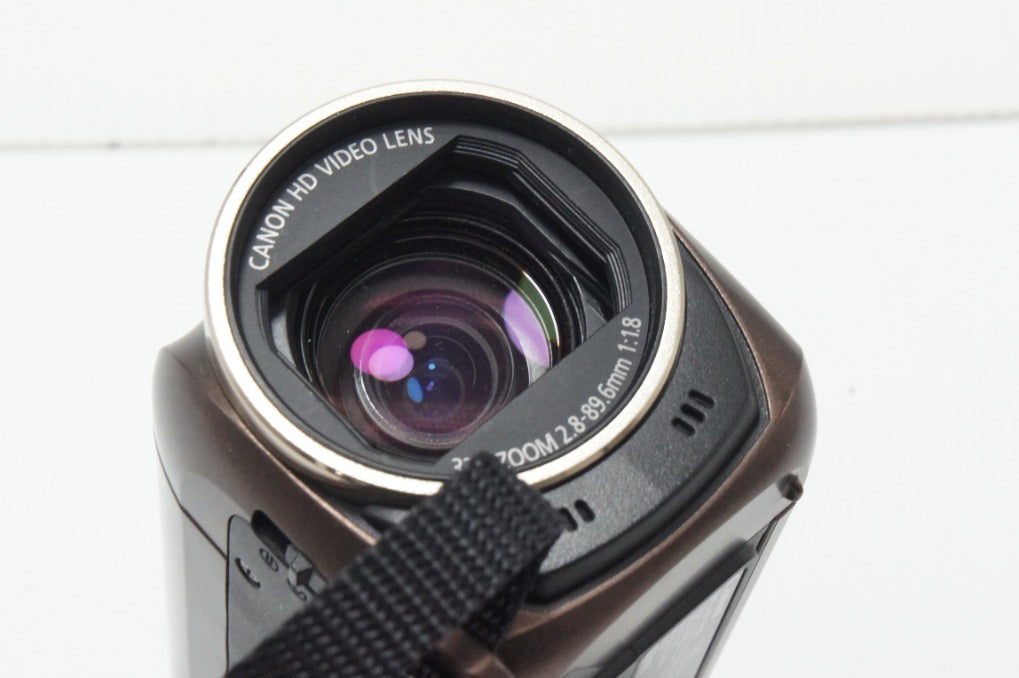 美品 Canon キヤノン iVIS HF R52 ハイビジョンデジタルビデオカメラ ブラウン 260626aa