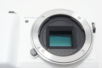 良品 SONY ソニー α5000 ボディ ILCE-5000 ミラーレス一眼カメラ ホワイト 元箱付 260626ae
