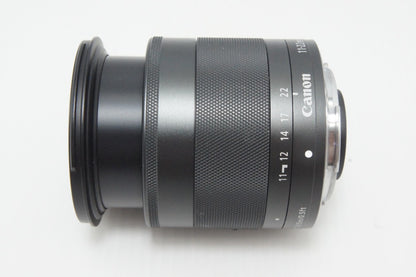 Canon キヤノン EF-M 11-22mm F4-5.6 IS STM EF-Mマウント ズームレンズ ブラック 260616u