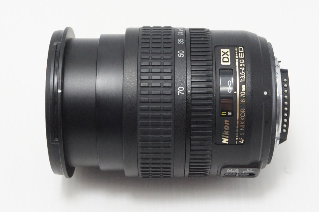 美品 Nikon ニコン AF-S DX ZOOM NIKKOR 18-70mm F3.5-4.5G IF ED APS-C ズームレンズ フード付 260616ao
