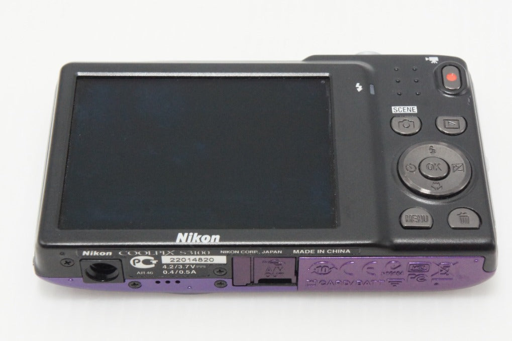 美品 Nikon ニコン COOLPIX S3100 コンパクトデジタルカメラ ファインパープル 260616av