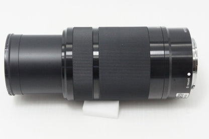 美品 SONY ソニー E 55-210mm F4.5-6.3 OSS SEL55210 Eマウント APS-C ズームレンズ ブラック フード付 260616z