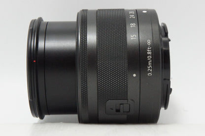 Canon キヤノン EF-M 15-45mm F3.5-6.3 IS STM EF-Mマウント ズームレンズ ブラック 260616v