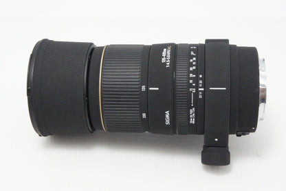 良品 SIGMA シグマ AF APO 135-400mm F4.5-5.6 DG Canon キヤノン EFマウント ズームレンズ フード付 260618ah