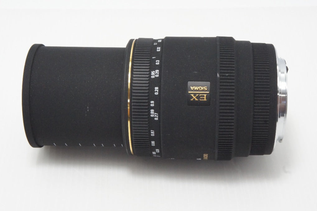 美品 SIGMA シグマ AF MACRO 70mm F2.8 EX DG Canon キヤノン EFマウント フード付 260618ai