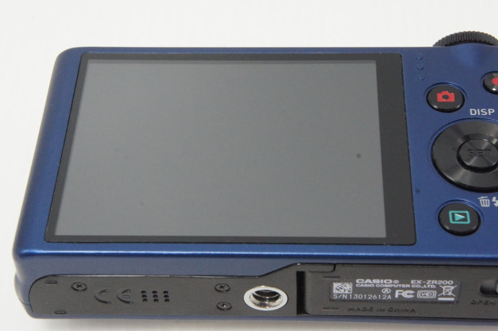 Excellent condition CASIO HIGH SPEED EXILIM EX-ZR200 Compact Digital Camera Blue 260619t