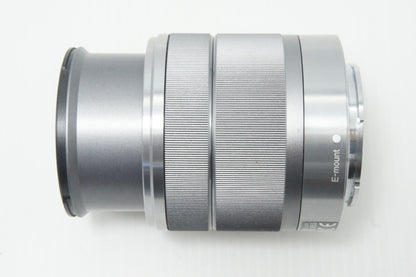 SONY ソニー E 18-55mm F3.5-5.6 OSS SEL1855 シルバー Eマウント APS-C ズームレンズ 260619q