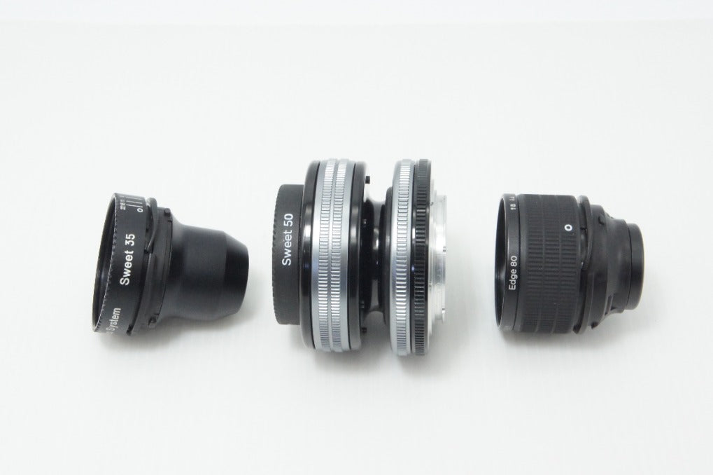 美品 LENS BABY COMPOSER PRO II レンズセット Sweet 50/Sweet 35/Edge 80/Macro Converter Nikon Fマウント 260618am