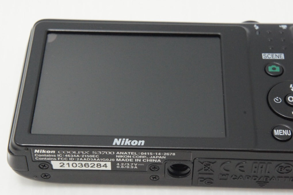 美品 Nikon ニコン COOLPIX S3700 コンパクトデジタルカメラ ブラック 260624av