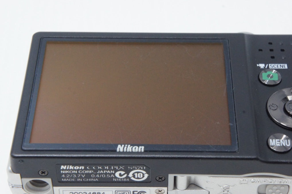 良品 Nikon ニコン COOLPIX S570 コンパクトデジタルカメラ シルバー
