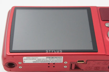 美品 OLYMPUS オリンパス STYLUS VR-370 コンパクトデジタルカメラ レッド 260624g