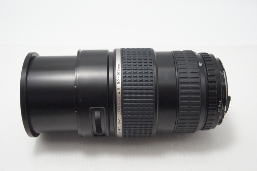 良品 ペンタックス smc PENTAX FA 645 80-160mm F4.5 中判レンズ フード ケース付 260624br