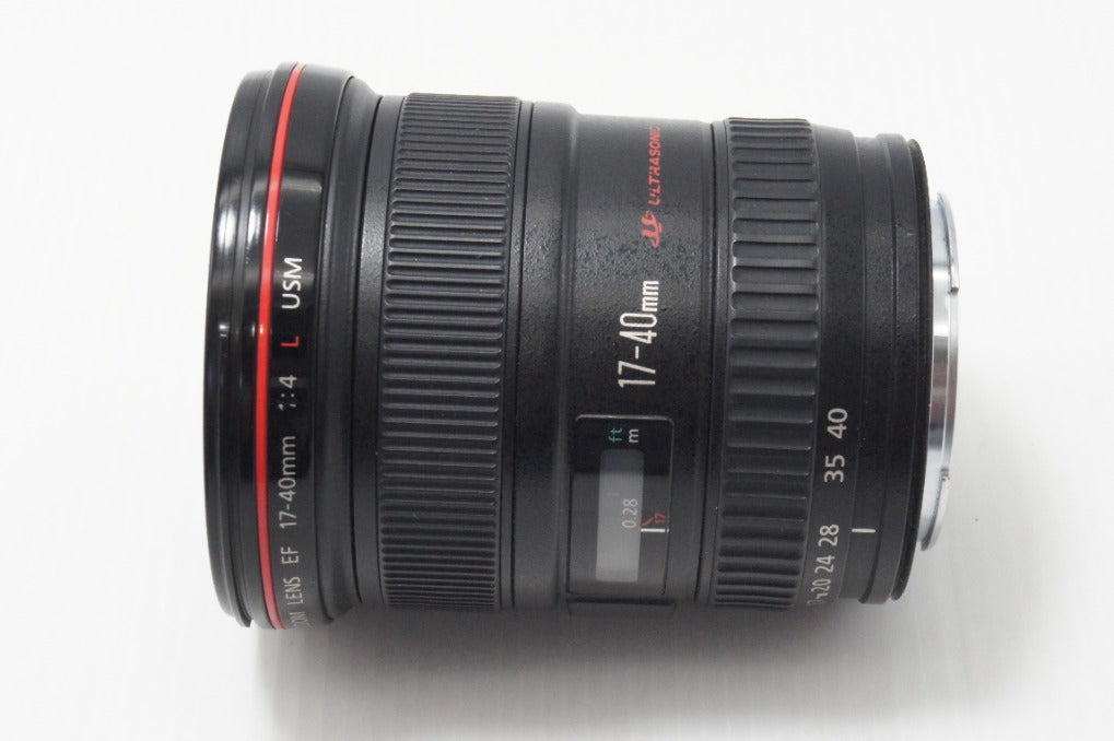 良品 Canon キヤノン EF 17-40mm F4L USM フルサイズ ズームレンズ フード付 260625f