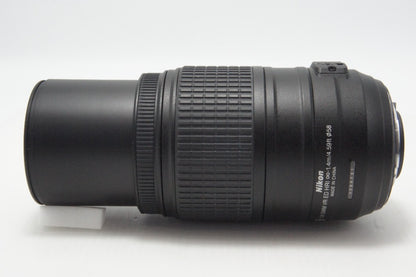 良品 Nikon ニコン AF-S DX NIKKOR 55-300mm F4.5-5.6G ED VR APS-C ズームレンズ フード ポーチ付 260618ad