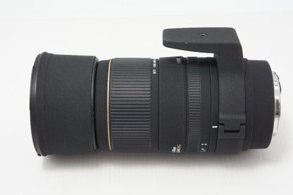 良品 SIGMA シグマ AF APO 135-400mm F4.5-5.6 DG Canon キヤノン EFマウント ズームレンズ フード付 260618ah