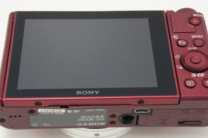 良品 SONY ソニー Cyber-shot DSC-WX500 コンパクトデジタルカメラ レッド 元箱付 260618k