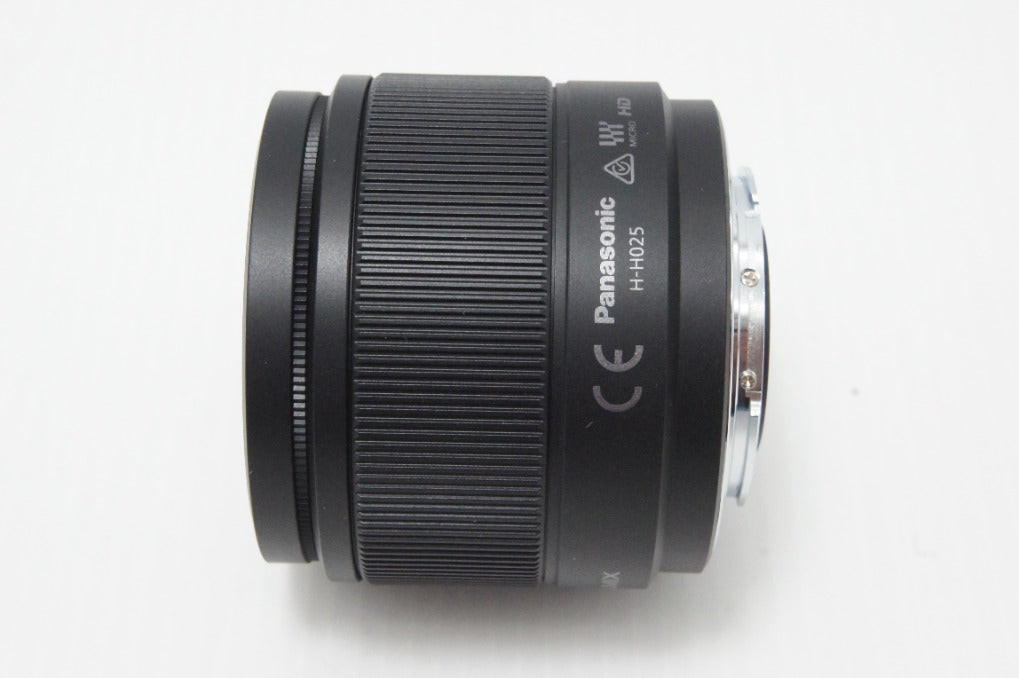 美品 Panasonic パナソニック LUMIX G 25mm F1.7 ASPH. H-H025 マイクロフォーサーズ 単焦点レンズ ブラック 260618ac