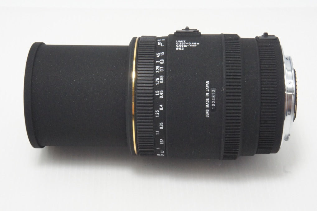 美品 SIGMA シグマ AF MACRO 70mm F2.8 EX DG Canon キヤノン EFマウント フード付 260618ai