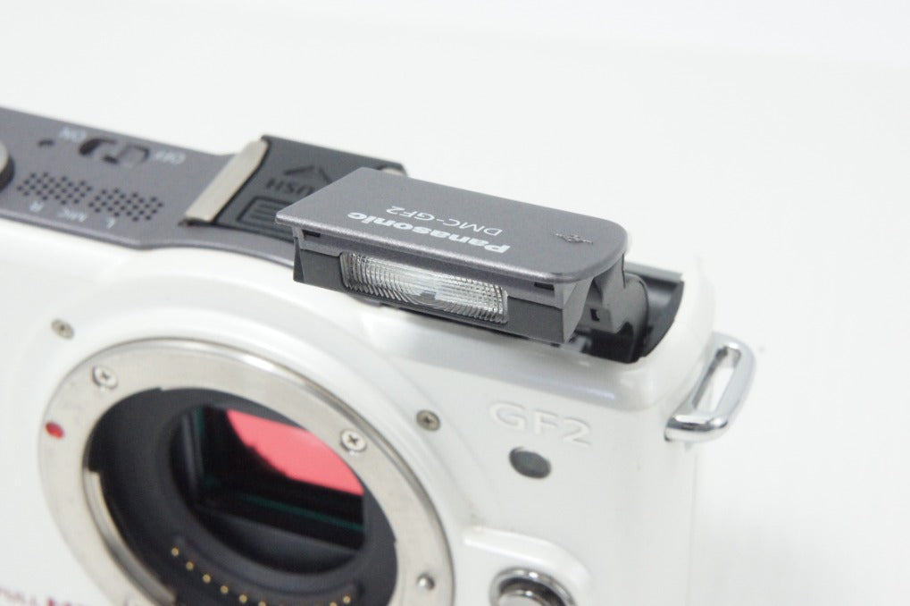 Excellent Panasonic LUMIX DMC-GF2 Body Mirrorless Camera White with Original Box 260620ae