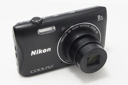 美品 Nikon ニコン COOLPIX S3700 コンパクトデジタルカメラ ブラック 260624av