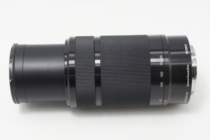 美品 SONY ソニー E 55-210mm F4.5-6.3 OSS SEL55210 Eマウント APS-C ズームレンズ ブラック フード付 260616z
