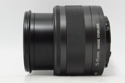Canon キヤノン EF-M 15-45mm F3.5-6.3 IS STM EF-Mマウント ズームレンズ ブラック 260616v