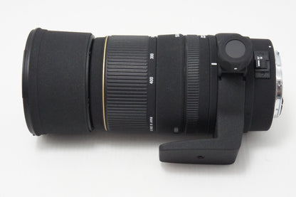 良品 SIGMA シグマ AF APO 135-400mm F4.5-5.6 DG Canon キヤノン EFマウント ズームレンズ フード付 260618ah