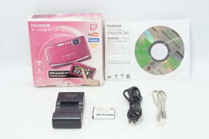 美品 FUJIFILM フジフィルム FinePix Z90 コンパクトデジタルカメラ ピンク 元箱付 260618aq