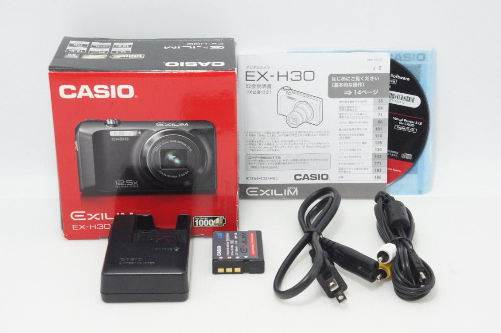 CASIO カシオ EXILIM EX-H30 コンパクトデジタルカメラ ブラック 元箱付 260612l