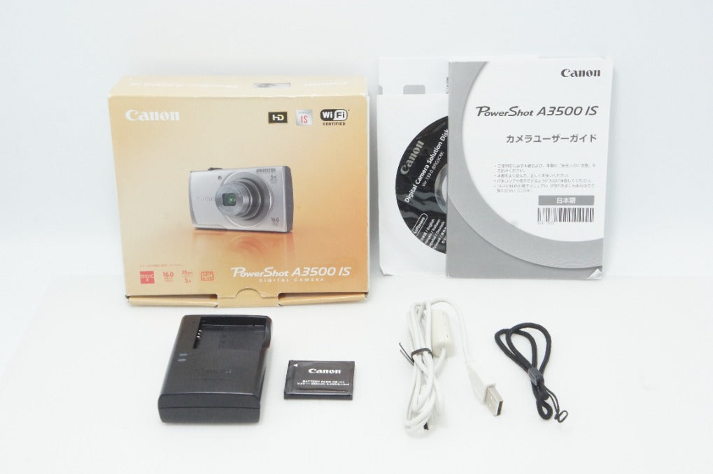 Canon キヤノン PowerShot A3500 IS コンパクトデジタルカメラ パープル 元箱付 260620o