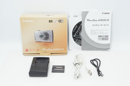 Canon キヤノン PowerShot A3500 IS コンパクトデジタルカメラ パープル 元箱付 260620o