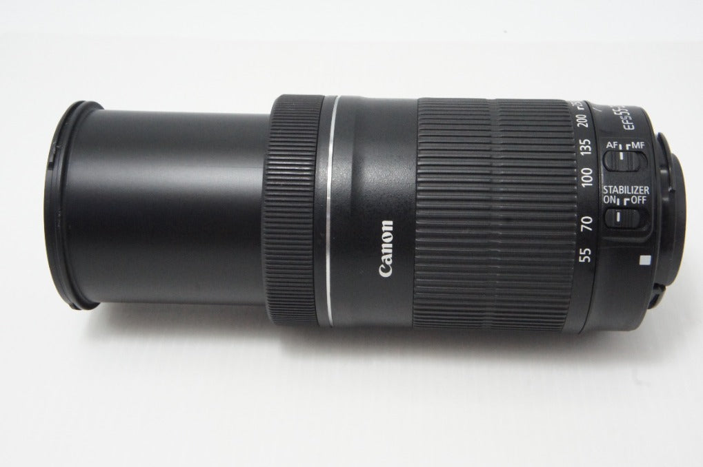 Good condition Canon EF-S 55-250mm F4-5.6 IS STM APS-C Zoom Lens 260619an