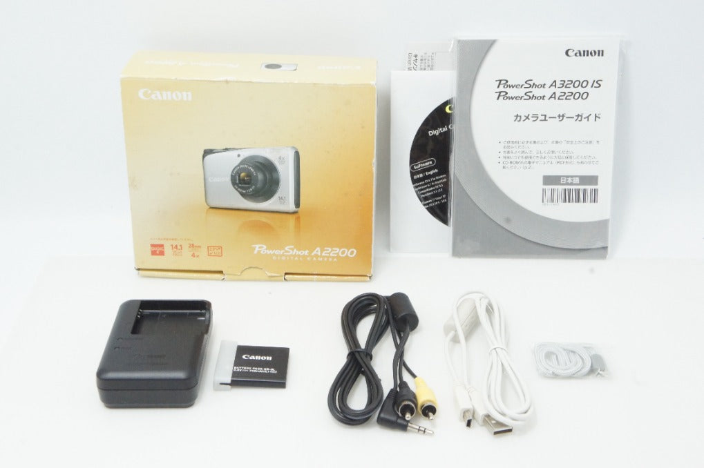 美品 Canon キヤノン PowerShot A2200 コンパクトデジタルカメラ レッド 元箱付 260612s