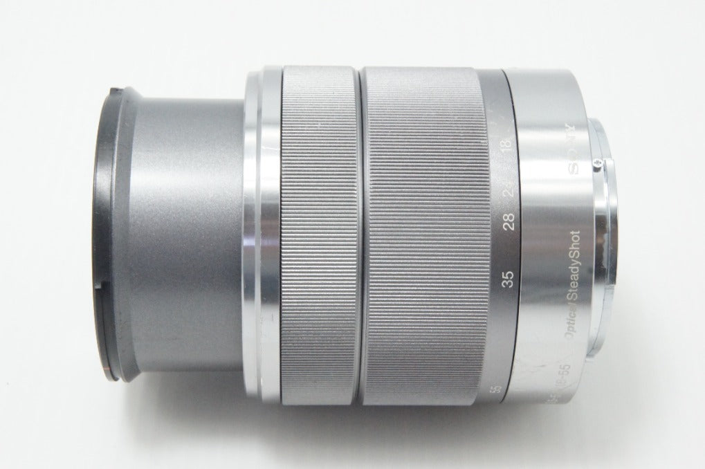 SONY ソニー E 18-55mm F3.5-5.6 OSS SEL1855 シルバー Eマウント APS-C ズームレンズ 260619ab