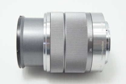 SONY ソニー E 18-55mm F3.5-5.6 OSS SEL1855 シルバー Eマウント APS-C ズームレンズ 260619ab