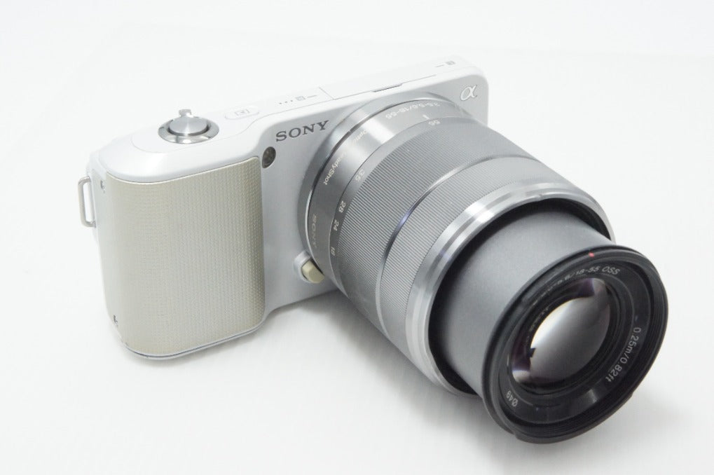 SONY ソニー NEX-3 ズームレンズキット (E 18-55mm OSS) ミラーレス一眼カメラ ホワイト 260620g
