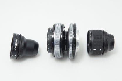 美品 LENS BABY COMPOSER PRO II レンズセット Sweet 50/Sweet 35/Edge 80/Macro Converter Nikon Fマウント 260618am