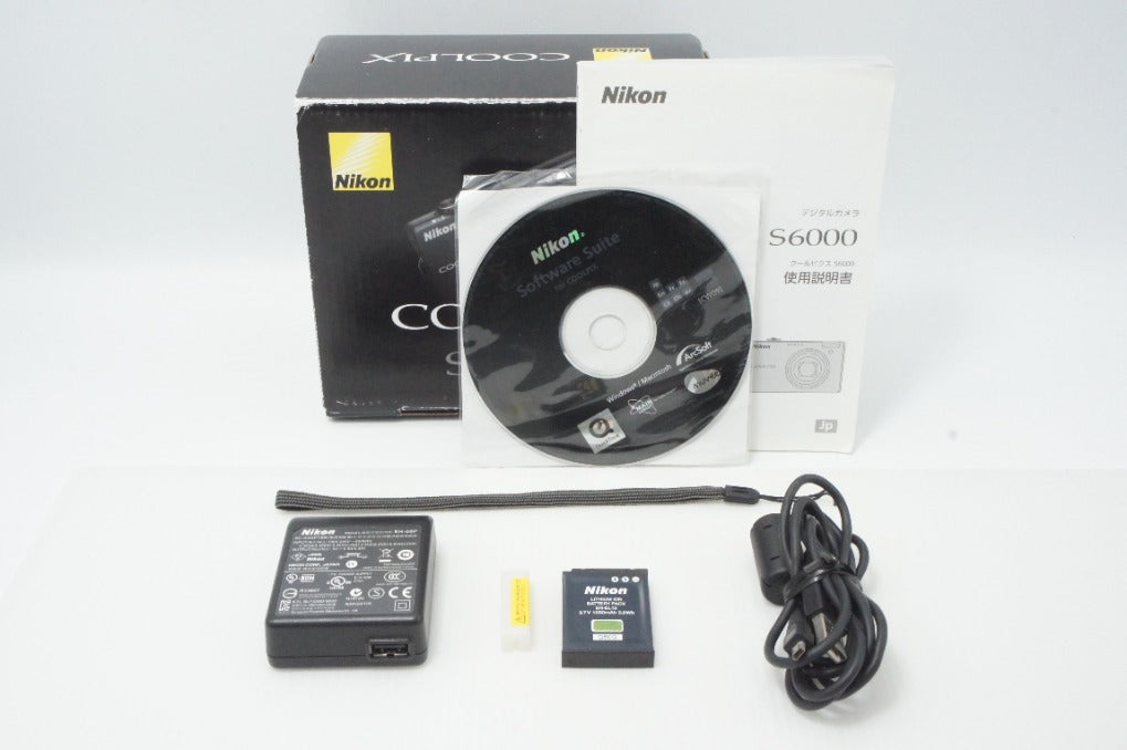 Nikon ニコン COOLPIX S6000 コンパクトデジタルカメラ ノーブルブラック 元箱付 260616aj