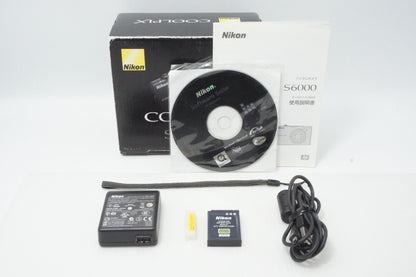 Nikon ニコン COOLPIX S6000 コンパクトデジタルカメラ ノーブルブラック 元箱付 260616aj