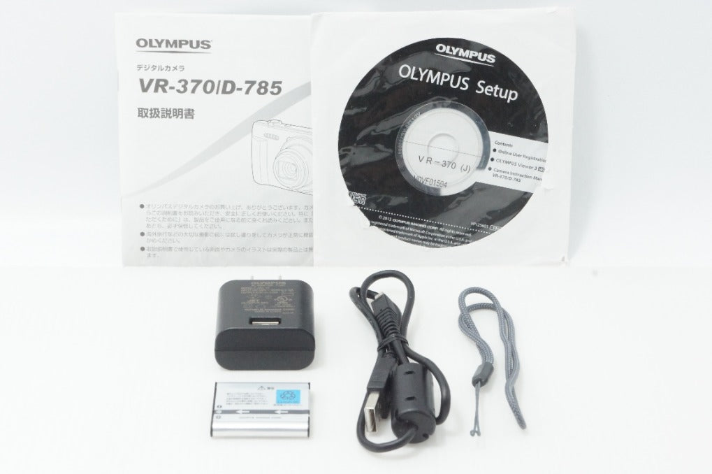 美品 OLYMPUS オリンパス STYLUS VR-370 コンパクトデジタルカメラ レッド 260624g