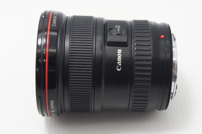 良品 Canon キヤノン EF 17-40mm F4L USM フルサイズ ズームレンズ フード付 260625f