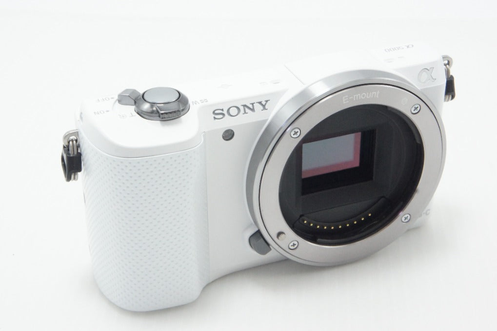 良品 SONY ソニー α5000 ボディ ILCE-5000 ミラーレス一眼カメラ ホワイト 元箱付 260626ae