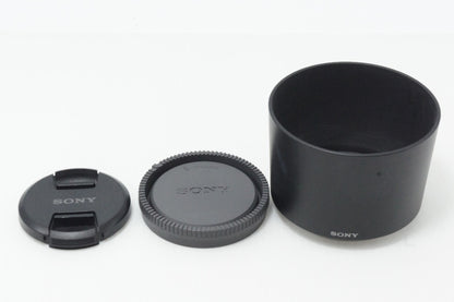 美品 SONY ソニー E 55-210mm F4.5-6.3 OSS SEL55210 Eマウント APS-C ズームレンズ ブラック フード付 260616z