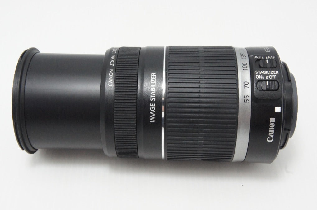 美品 Canon キヤノン EF-S 55-250mm F4-5.6 IS APS-C ズームレンズ 元箱付 260616ai