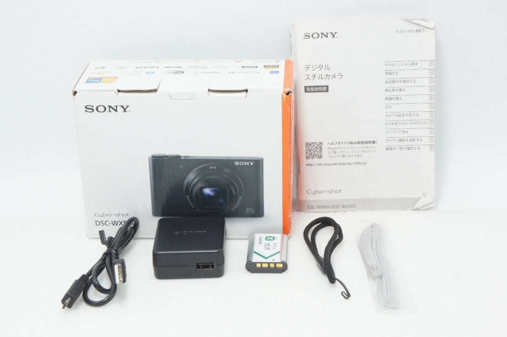 良品 SONY ソニー Cyber-shot DSC-WX500 コンパクトデジタルカメラ レッド 元箱付 260618k